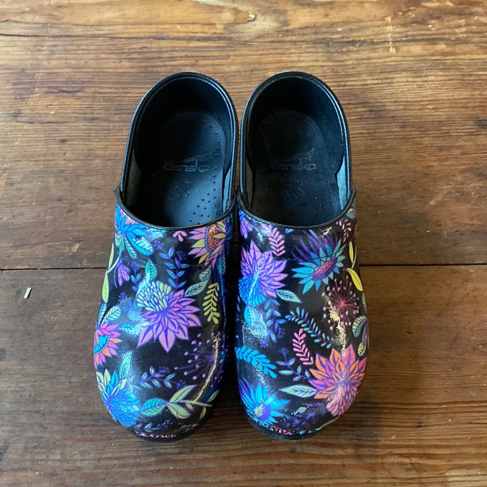 Dansko Floral Print Clogs